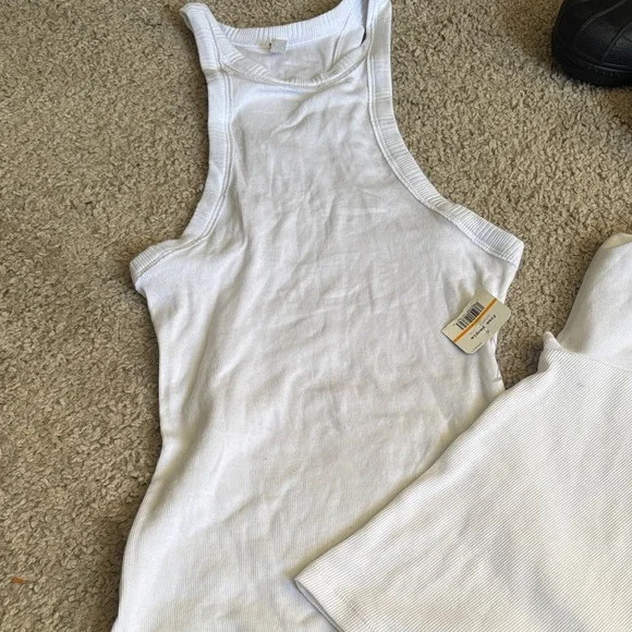 FP Movement by Free People White Crop Tops - Picture 3 of 9